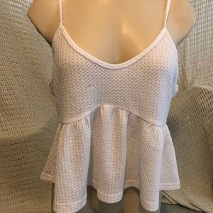 Shein White flowy tank top